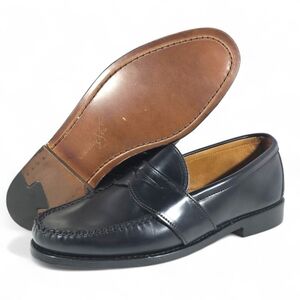 Rancourt & Co Weltline Penny Loafers Black Calf Size 9.5 D  - Worn Once